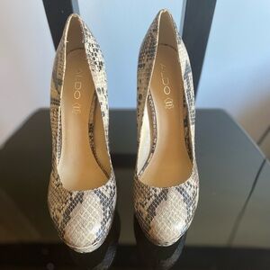Aldo snake skin 6 inch stiletto